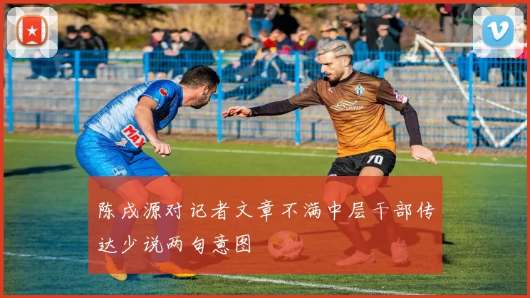 陈戌源对记者文章不满中层干部传达少说两句意图